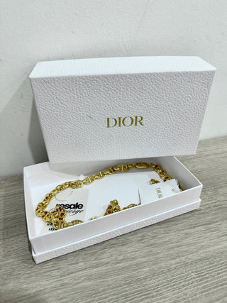 Dior caro fine metal belt