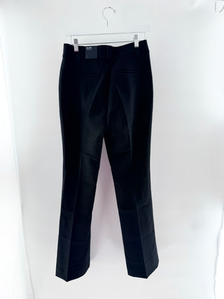 White house black market BLAKE tailored trousers featuring a mid-rise waistband with belt loops, side slant pockets, and a concealed zip closure, finished with a bootcut, 2