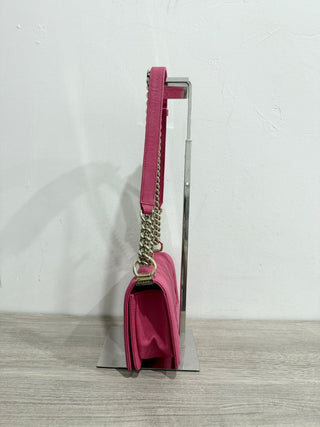 Chanel small quilted caviar leather boy bag