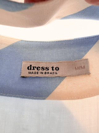 Dress To diagonal stripes set to and skirt, M