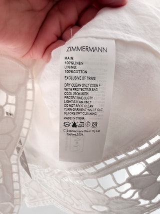 Zimmermann linen eyelet top, 0