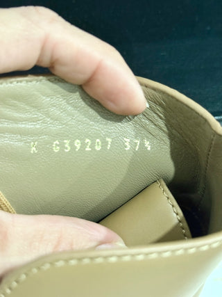 NWT Chanel Colorblock Cap Toe Lace-Up Platform Boots Tan/Black Women's EU 37.5