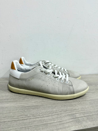 Tod's Suede Perforated T Low Top Comfort Sneakers Light Gray Men's Size US 6.5