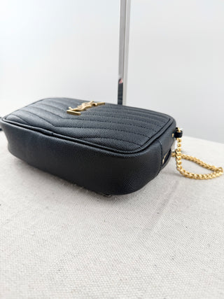 Saint Laurent lou camera leather bag