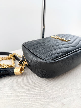 Saint Laurent lou camera leather bag