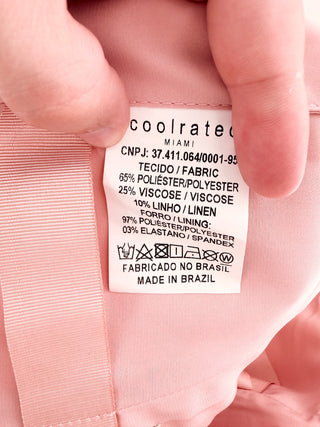 Coolrated Miami Structured Folded-Collar Bustier Crop Top, XS