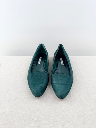 Manolo Blahnik pony hair loafers, 40