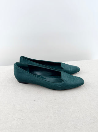 Manolo Blahnik pony hair loafers, 40