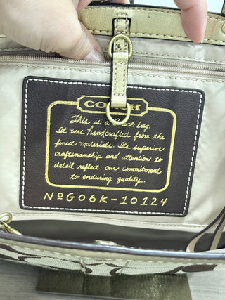 Coach signature tote bag medium monogram