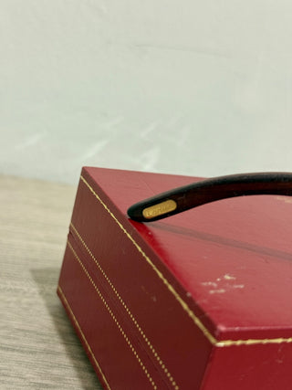 Cartier optical frames 135 b wood temples with box