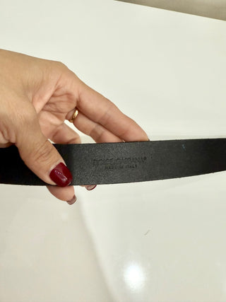 Vintage Dolce & Gabbana Men’s Collection Leather Buckle Belt Black Large