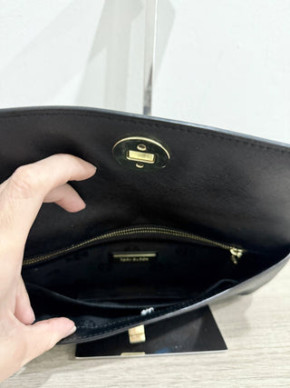 Tory Burch large leather clutch bag