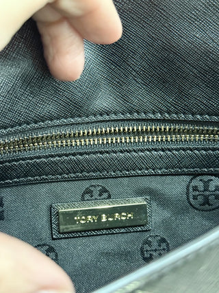 Tory Burch large leather clutch bag