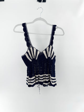 Carolina K crochet top, XS