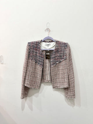 IRO Multicolor Cropped Twead jacket, 40 FR/ US 8