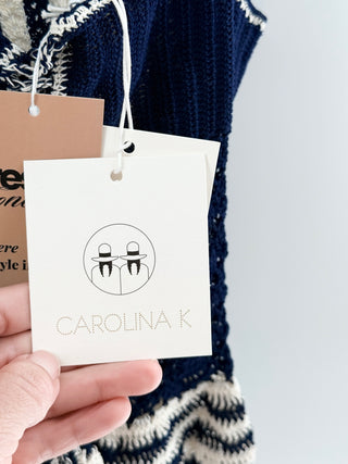 Carolina K crochet top, XS