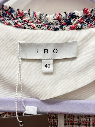 IRO Multicolor Cropped Twead jacket, 40 FR/ US 8