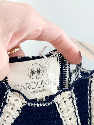 Carolina K crochet top, XS