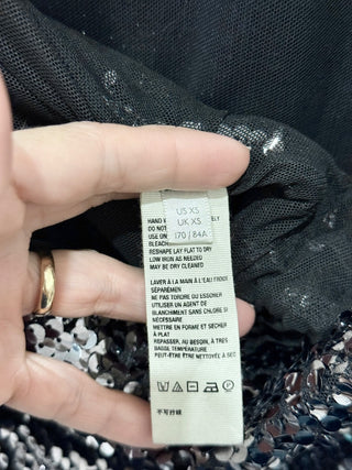 Alice & Olivia sequin open back top, XS