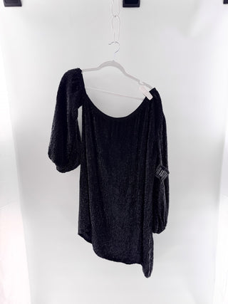 Retrofete Off-Shoulder Sequin Top, L