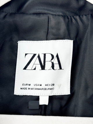Zara faux leather blazer, M