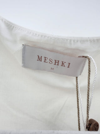 MESHKI Keely Cotton Sleeveless Midi Dress, M