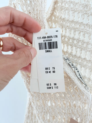 Abercrombie & Fitch crochet cover up dress, S