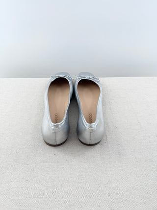 Bernardo leather metallic ballet flats, 6.5