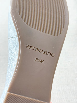 Bernardo leather metallic ballet flats, 6.5