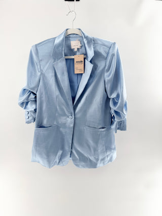 Cinq a sept ruched sleeves silk jacket, 2