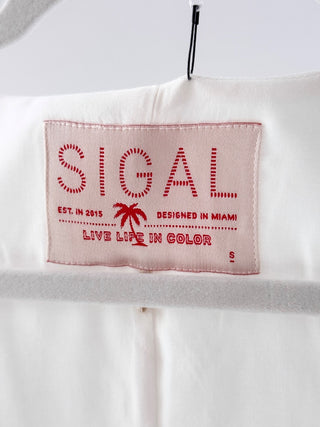SIGAL V-Neck Tunic Mini Dress, S