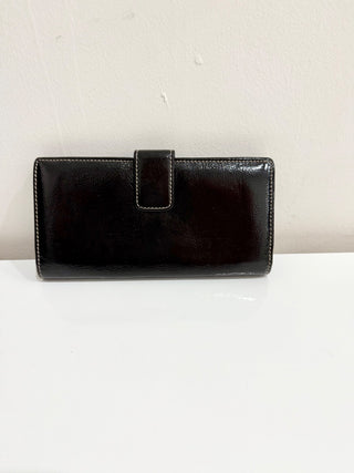 Gucci Patent Leather Large GG Continental Clutch Wallet