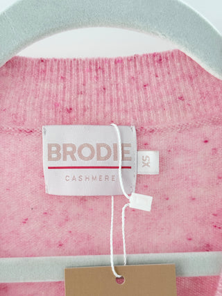 Brodie V neck ombre cashmere sweater, XS oversized