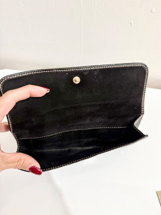 Gucci Patent Leather Large GG Continental Clutch Wallet