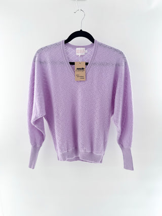 Brodie V neck ombre cashmere sweater, XS - oversized