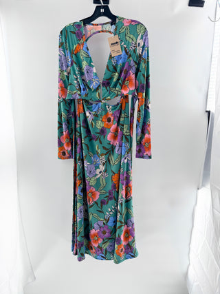 AFRM floral jersey cut out maxi dress, M