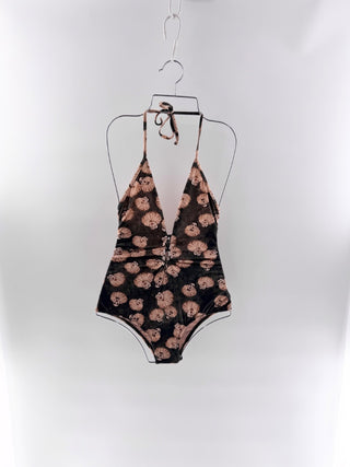 Adriana Degreas Plunge Halterneck One-Piece Swimsuit, 2