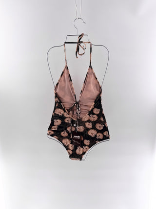 Adriana Degreas Plunge Halterneck One-Piece Swimsuit, 2