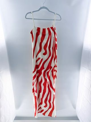 Diana Buelvas Zebra Print Maxi Dress, S