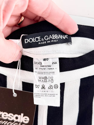 Dolce and Gabbana High-Waisted Fluid Knit Trousers, 40 IT / US 4