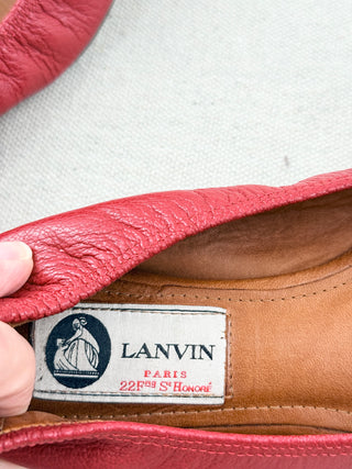 Lanvin leather flats, 37