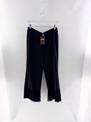 Kobi Halperin satin fringe trim pants, 6