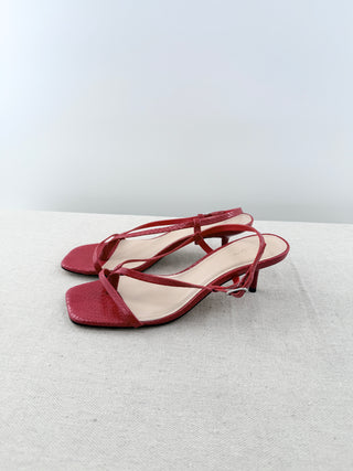 22 eleve leather low heel sandals, 37.5