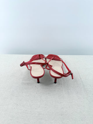22 eleve leather low heel sandals, 37.5