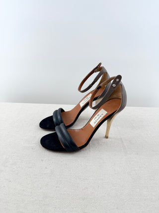 Lanvin vintage gold heel sandals, 37
