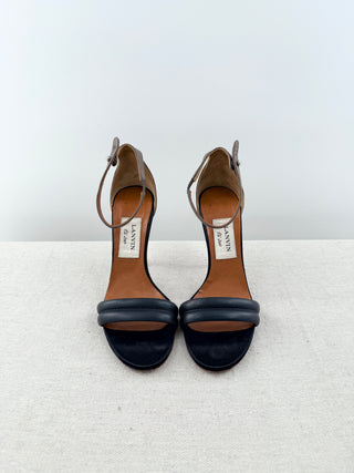 Lanvin vintage gold heel sandals, 37