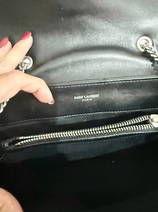 Saint Laurent LouLou Quilted Leather Small Leather Shoulder Bag Black