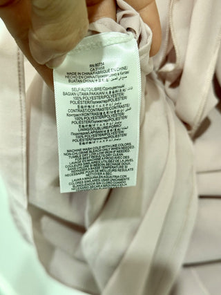 BCBGMaxazria One Shoulder Mini Dress With Ruffles Light Pink Women's Size Large