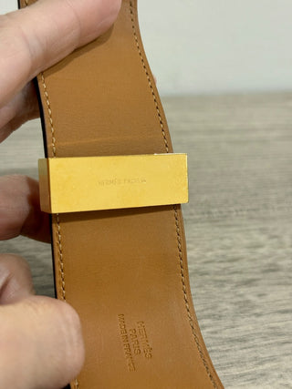 Hermès Collier De Chien Leather and Metal Bracelet Gold *Adjustable