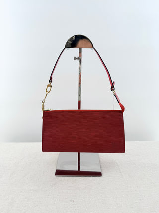 Louis Vuitton epi leather pochette accessories bag